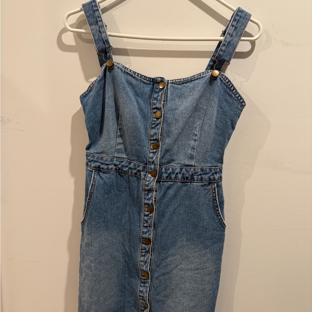Billabong Denim Button-Up Dress size M